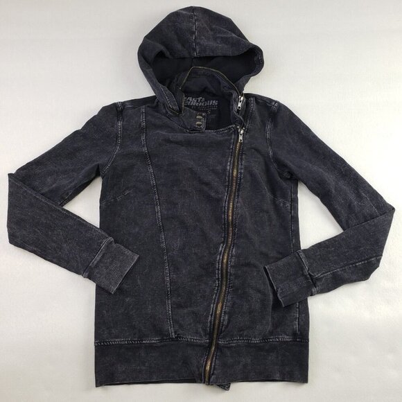 Affliction Jackets & Blazers - Affliction Fast & Furious Jacket Womens Small Black Zip Moto Full Zip Hoodie